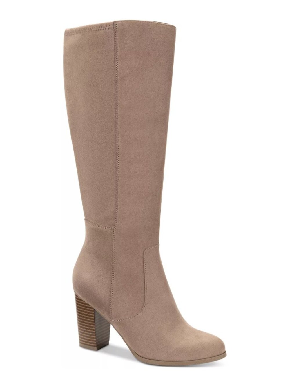 Style & Co Addyy Extra Wide Calf Knee High Boots Tan Size 12W NWT